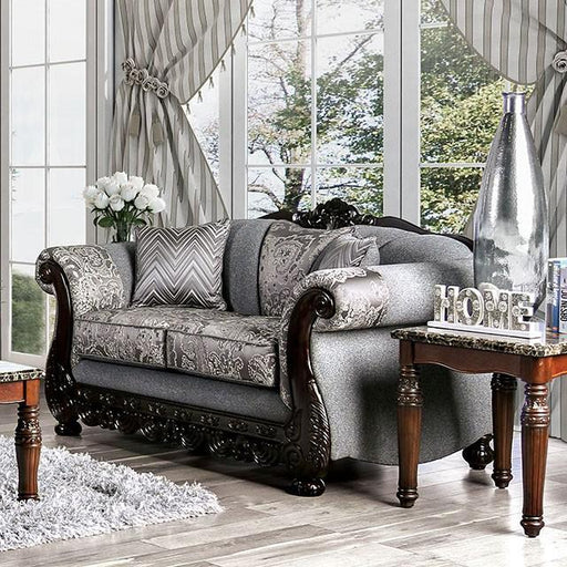 Newdale Gray Love Seat - Visions in Furniture (La Mirada, CA)
