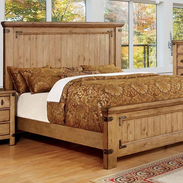 PIONEER Weathered Elm Cal.King, E.KIng, & Queen Bed - Visions in Furniture (La Mirada, CA)