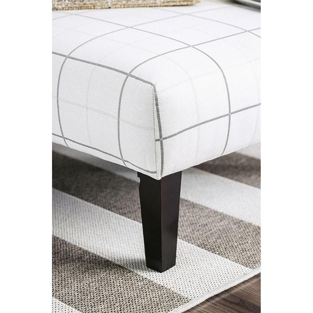 Dorset Ivory/Pattern Ottoman - Visions in Furniture (La Mirada, CA)