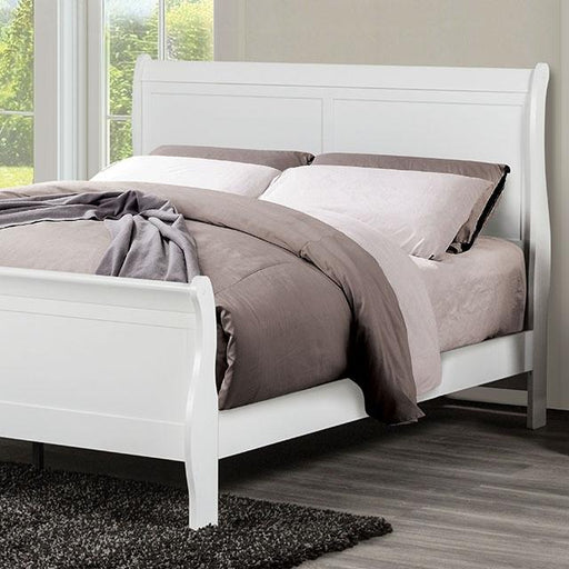 Louis Philippe Full Bed Expresso & White - Visions in Furniture (La Mirada, CA)