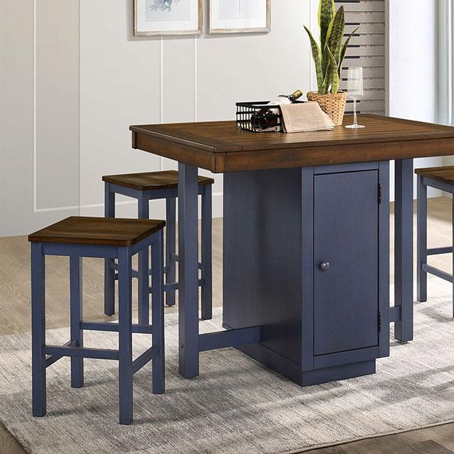 Azurine 5 Pc. Counter Ht. Set - Visions in Furniture (La Mirada, CA)