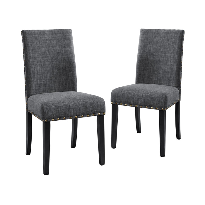 CRISPIN GRANITE GRAY DINING CHAIR- (2/Ctn) - Visions in Furniture (La Mirada, CA)