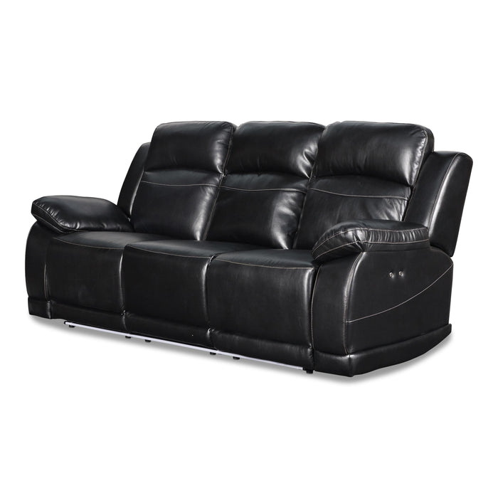 VEGA SOFA W/PWR FR - PREMIER BLACK - Visions in Furniture (La Mirada, CA)