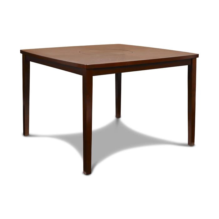 DIXON COUNTER TABLE W/LAZY SUSAN - ESPRESSO - Visions in Furniture (La Mirada, CA)