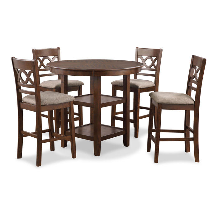 CORI COUNTER 5 PC SET-CHERRY - Visions in Furniture (La Mirada, CA)