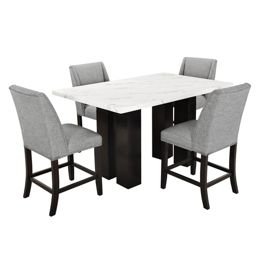FAUST COUNTER CHAIR (2 PER CARTON)-GRAY - Visions in Furniture (La Mirada, CA)