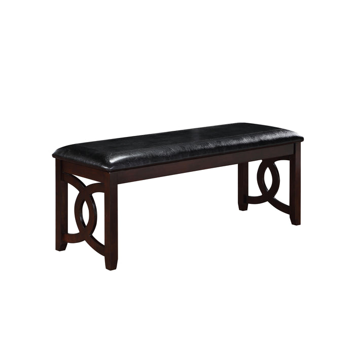 GIA 46" BENCH-EBONY - Visions in Furniture (La Mirada, CA)