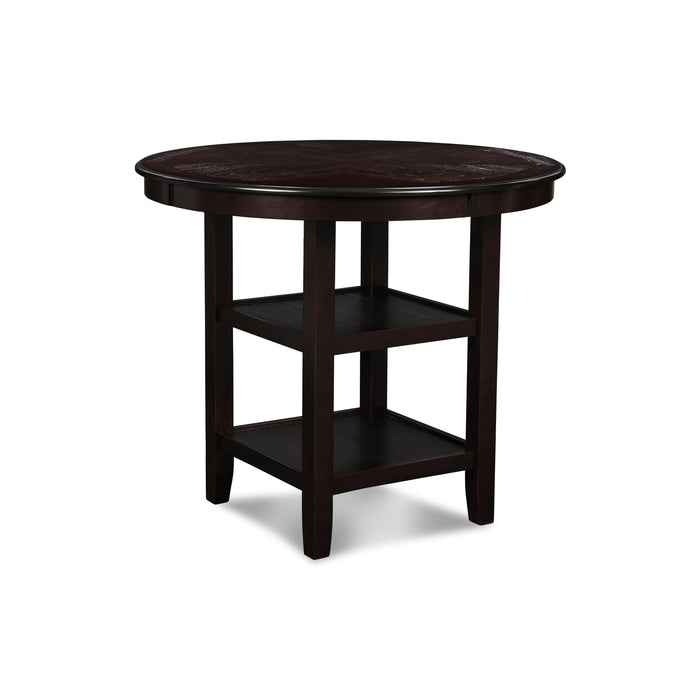 GIA ROUND COUNTER DINING 5 PC SET-EBONY - Visions in Furniture (La Mirada, CA)