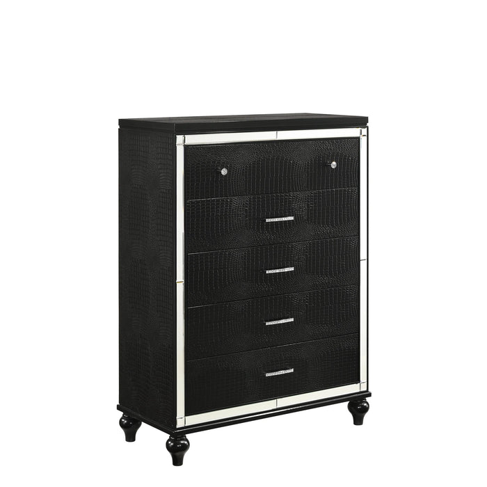 VALENTINO CHEST-BLACK - Visions in Furniture (La Mirada, CA)