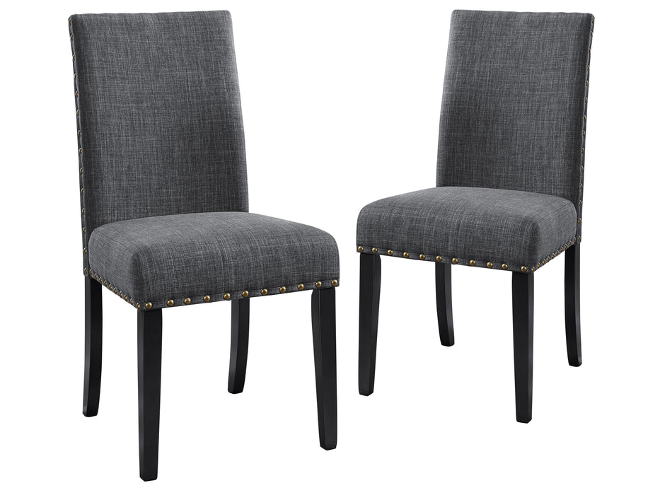 CRISPIN GRANITE GRAY DINING CHAIR- (2/Ctn) - Visions in Furniture (La Mirada, CA)