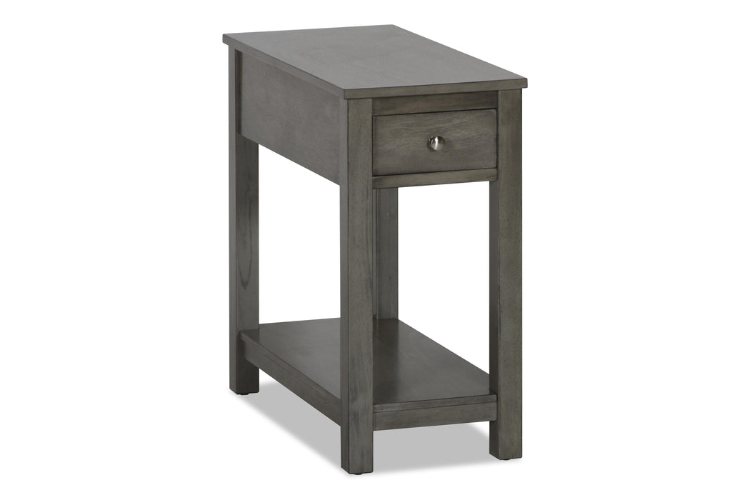 NOAH END TABLE WITH DRAWER-GRAY image