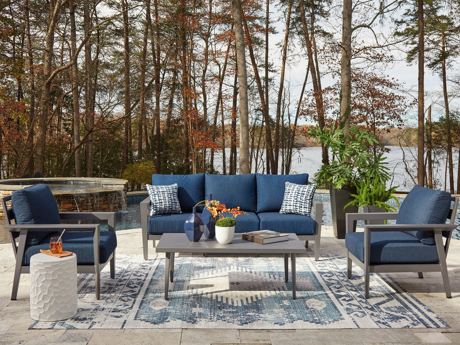 Gali Outdoor Sofa/Chairs/Table Set (Set of 4) - Visions in Furniture (La Mirada, CA)