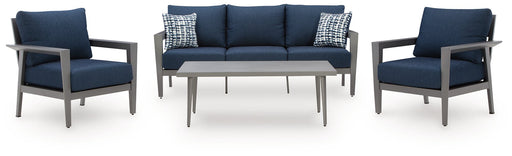 Gali Outdoor Sofa/Chairs/Table Set (Set of 4) - Visions in Furniture (La Mirada, CA)