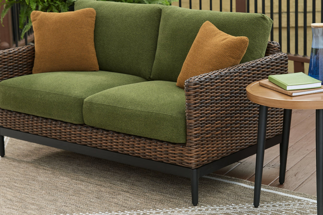 Horizon Hall Outdoor Loveseat with Cushion - Visions in Furniture (La Mirada, CA)