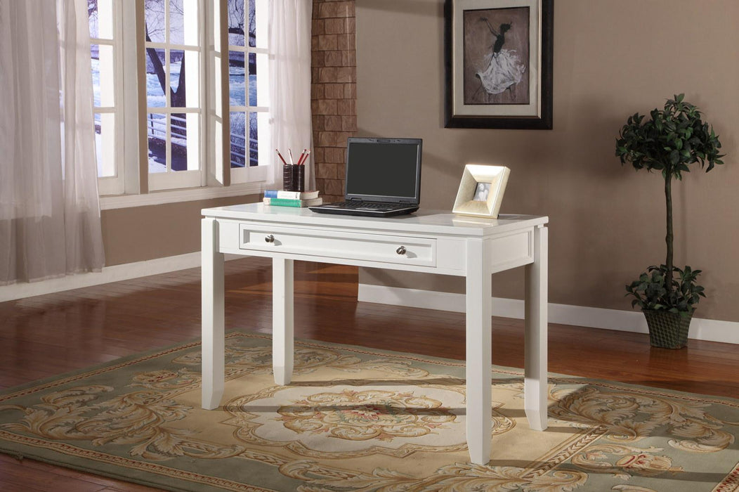 Parker House Boca 47" Writing Desk in Cottage White - Visions in Furniture (La Mirada, CA)