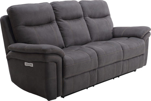 Parker House Mason Sofa Dual Reclining Power with USB Charging Port and Power Headrest in Charcoal - Visions in Furniture (La Mirada, CA)
