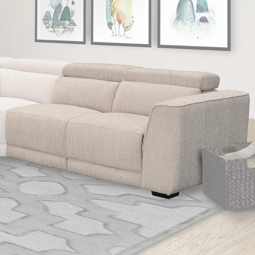 Parker House Noho Power Right Arm Facing Loveseat in Bisque - Visions in Furniture (La Mirada, CA)