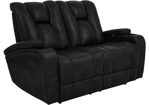 Parker House Optimus Power Loveseat in Midnight - Visions in Furniture (La Mirada, CA)
