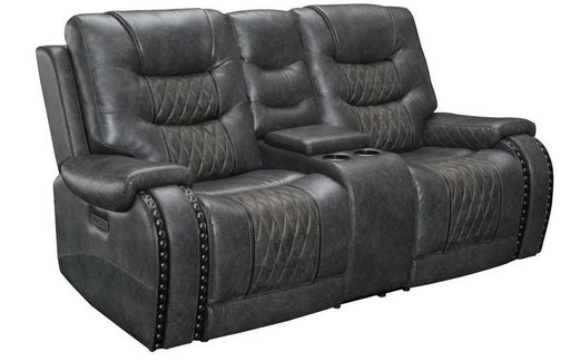 Parker House Outlaw Power Console Loveseat in Stallion - Visions in Furniture (La Mirada, CA)