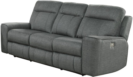 Parker House Parthenon Sofa Dual Power with USB and Power Headrest in Titanium - Visions in Furniture (La Mirada, CA)
