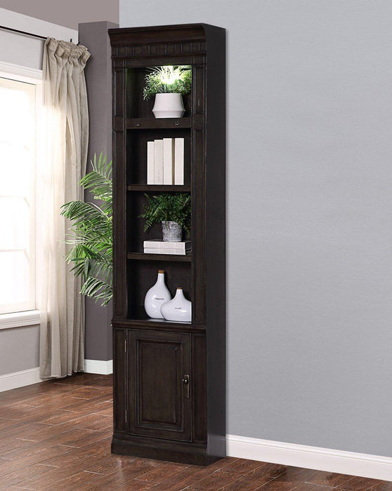 Parker House Washington Heights 22" Open Top Bookcase in Washed Charcoal - Visions in Furniture (La Mirada, CA)
