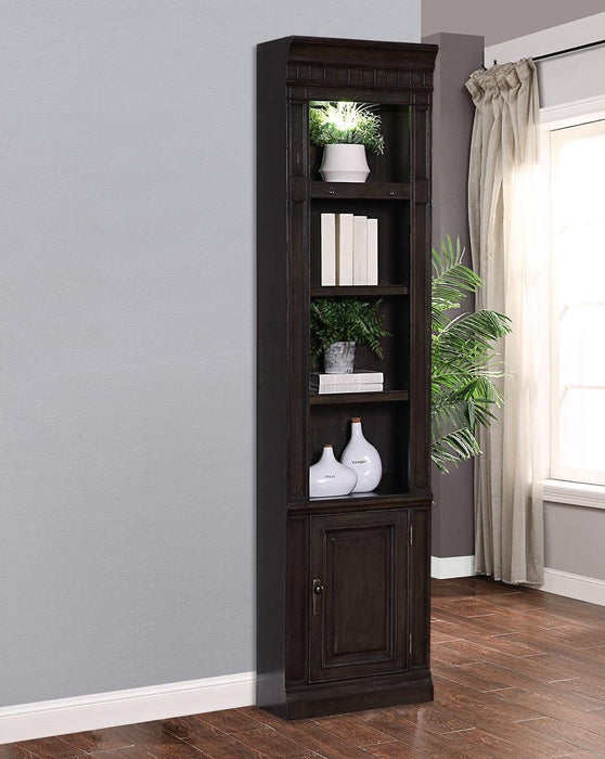 Parker House Washington Heights 22" Open Top Bookcase in Washed Charcoal - Visions in Furniture (La Mirada, CA)