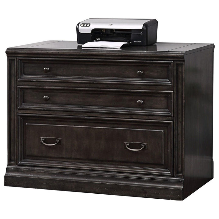 Parker House Washington Heights Lateral File in Washed Charcoal - Visions in Furniture (La Mirada, CA)