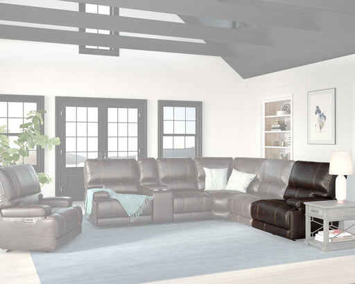 Parker House Whitman Power Cordless Right Arm Facing Recliner in Verona Coffee - Visions in Furniture (La Mirada, CA)