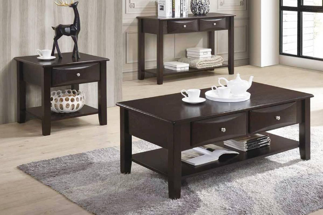 Liihct Console Table in Antique Black - Visions in Furniture (La Mirada, CA)