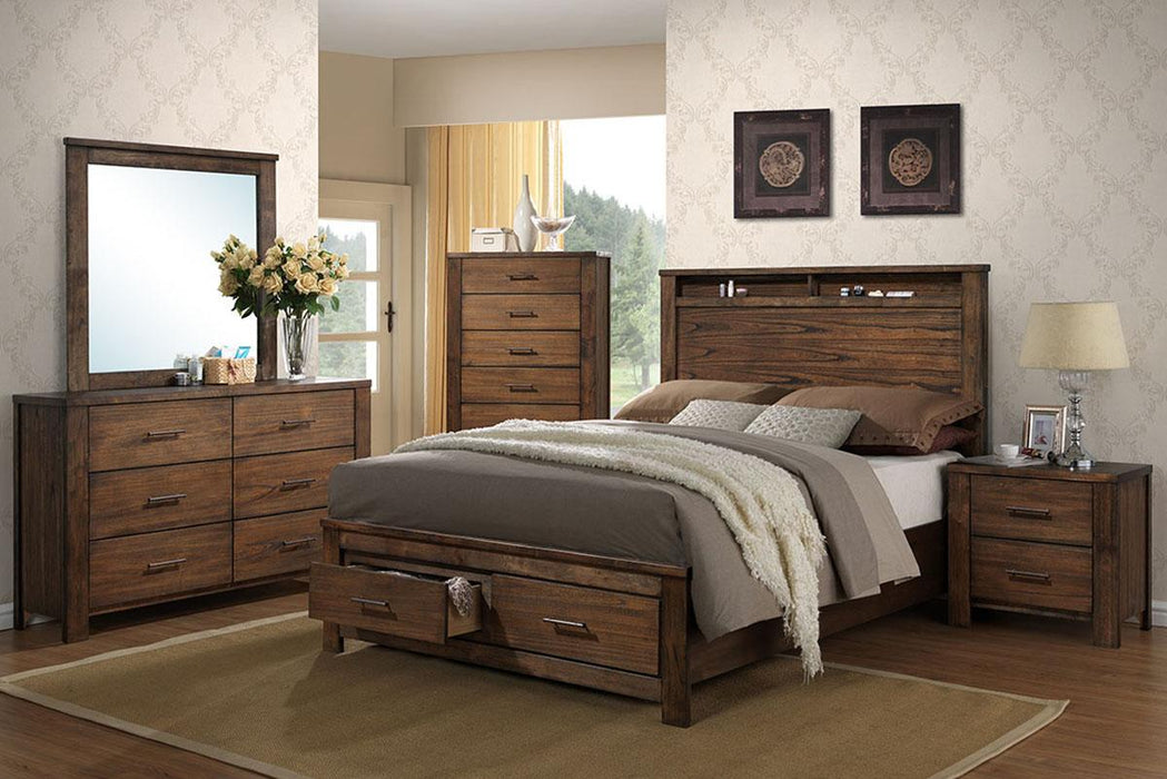Liihen Queen Bed/Oak in Oak - Visions in Furniture (La Mirada, CA)