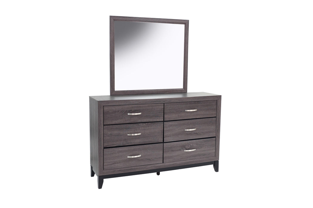 Liihfd Mirror in Foil Grey - Visions in Furniture (La Mirada, CA)