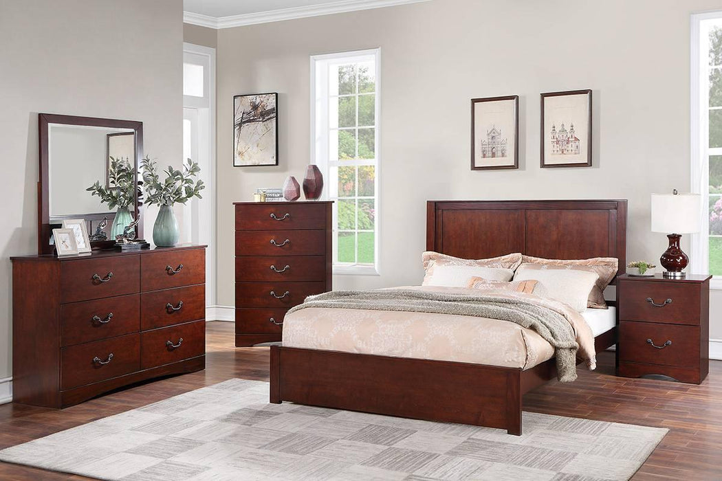 Mcraft Queen Bed in Cherry - Visions in Furniture (La Mirada, CA)