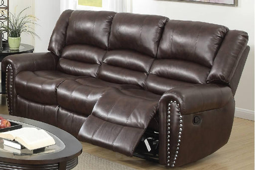 Uefurn Recling Sofa in Dark Brown - Visions in Furniture (La Mirada, CA)