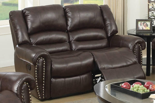 Uefurn Reclining Loveseat in Dark Brown - Visions in Furniture (La Mirada, CA)