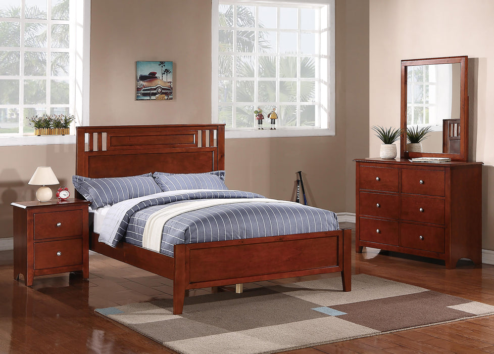 Vfvnco Twin Bed in Cherry - Visions in Furniture (La Mirada, CA)