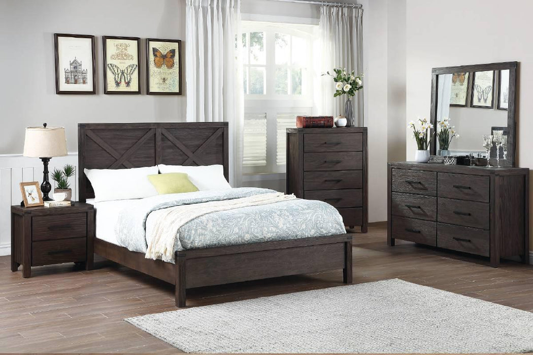 Viethn Queen Bed in Espresso - Visions in Furniture (La Mirada, CA)