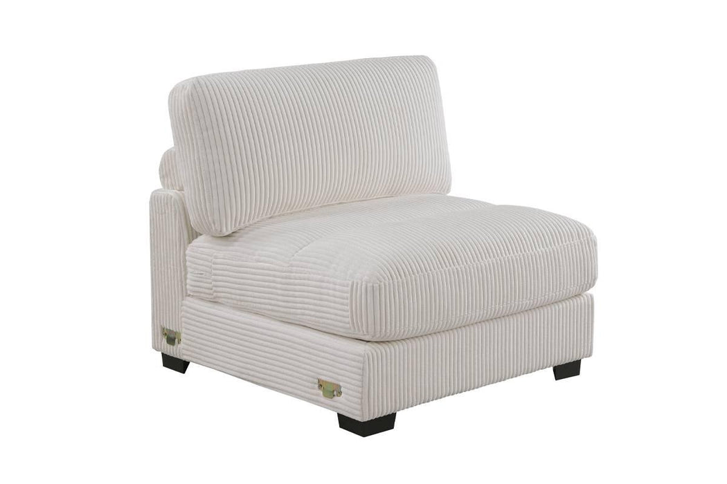 Winwoo Armless Chair in Gray - Visions in Furniture (La Mirada, CA)