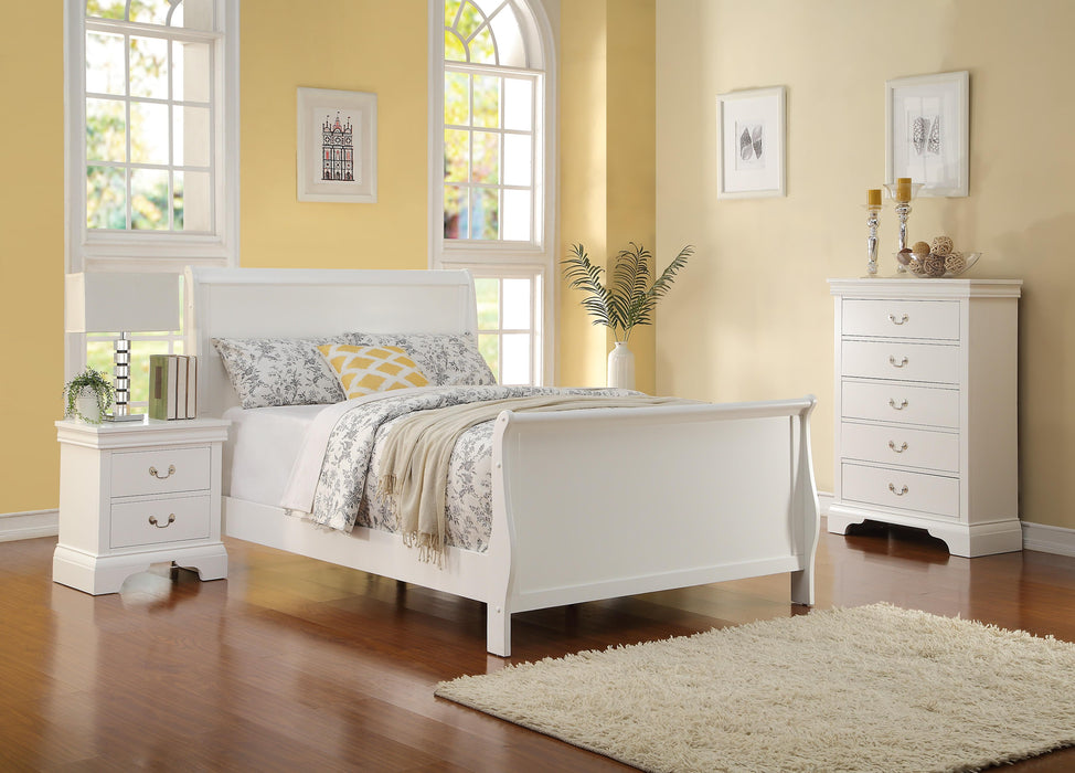 Vfvnco Twin Bed/White in White - Visions in Furniture (La Mirada, CA)