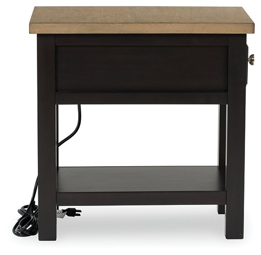 Drazmine Chairside End Table - Visions in Furniture (La Mirada, CA)