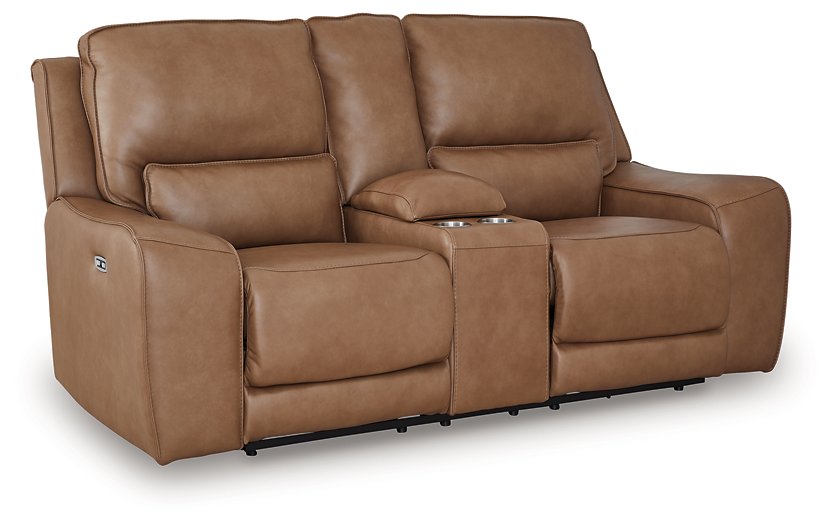 DeepWakes Power Reclining Loveseat with Console - Visions in Furniture (La Mirada, CA)