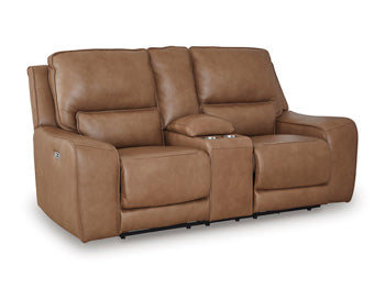 DeepWakes Power Reclining Loveseat with Console - Visions in Furniture (La Mirada, CA)