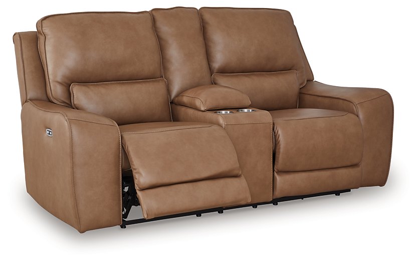 DeepWakes Power Reclining Loveseat with Console - Visions in Furniture (La Mirada, CA)