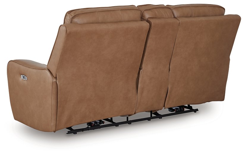 DeepWakes Power Reclining Loveseat with Console - Visions in Furniture (La Mirada, CA)