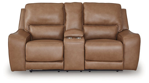DeepWakes Power Reclining Loveseat with Console - Visions in Furniture (La Mirada, CA)