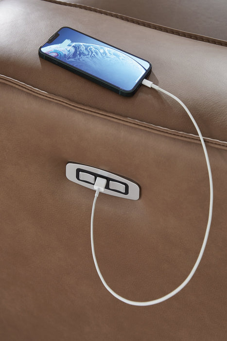 DeepWakes Power Reclining Loveseat with Console - Visions in Furniture (La Mirada, CA)