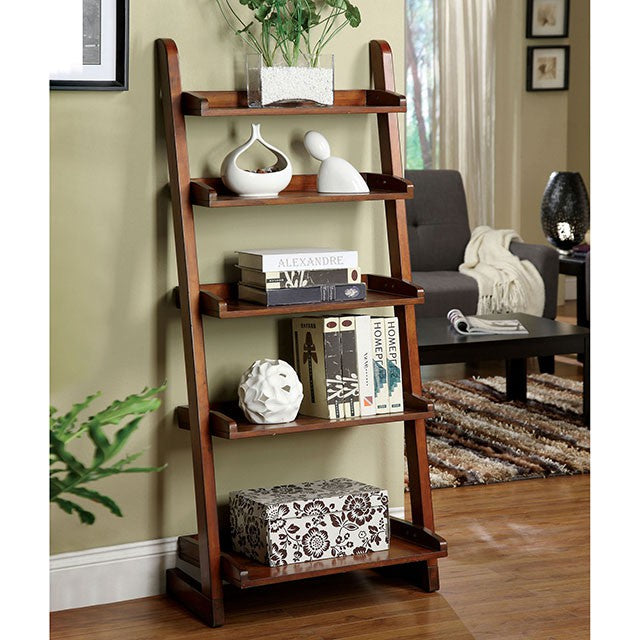 Lugo Antique Oak Ladder Shelf - Visions in Furniture (La Mirada, CA)