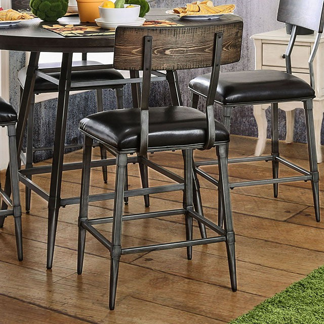 Mullane Weathered Gray Counter Ht. Table - Visions in Furniture (La Mirada, CA)