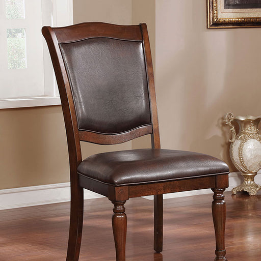 Sylvana Brown Cherry/Espresso Side Chair (2/CTN) - Visions in Furniture (La Mirada, CA)