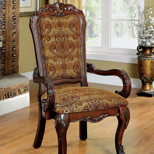 MEDIEVE Cherry Arm Chair, Cherry (2/CTN) - Visions in Furniture (La Mirada, CA)