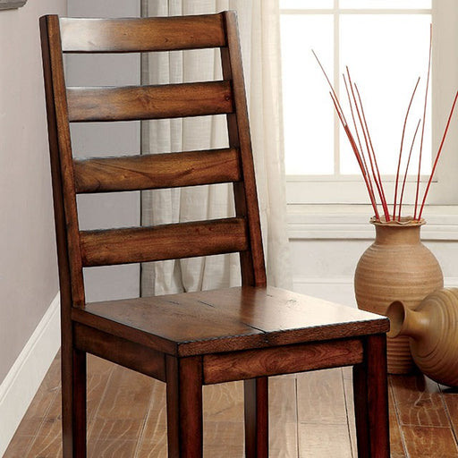 MADDISON Tobacco Oak Side Chair (2/CTN) - Visions in Furniture (La Mirada, CA)